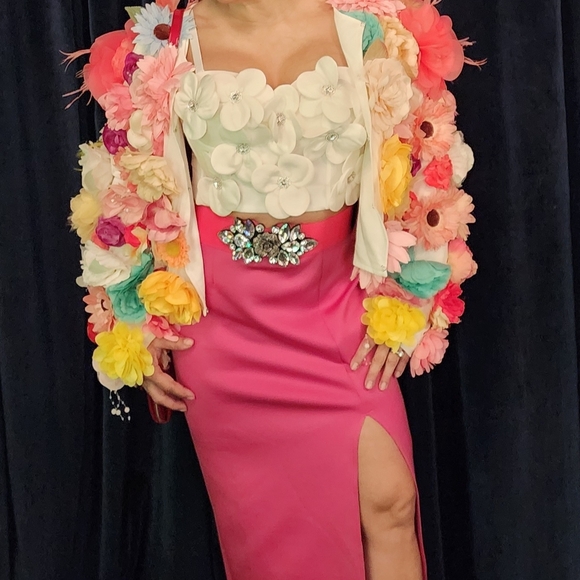 Fashion Nova Vibrant Floral Bomber Jacket - Picture 5 of 8